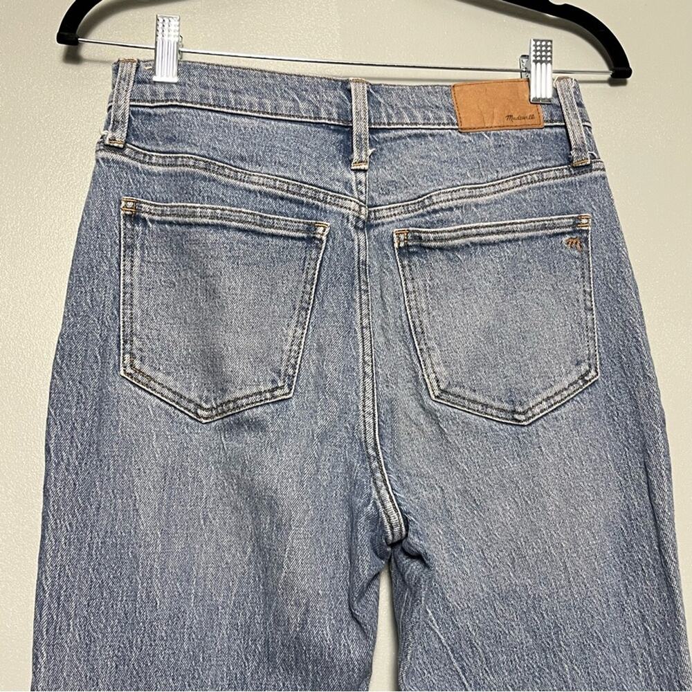 Madewell High-Rise Straight Leg Jeans in Medium Blue Wash - Picture 5 of 9
